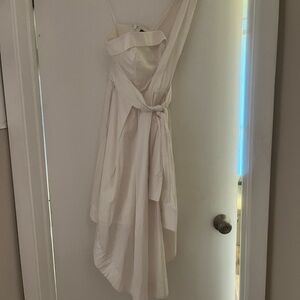 Kendall & Kylie Strapless Cream Dress